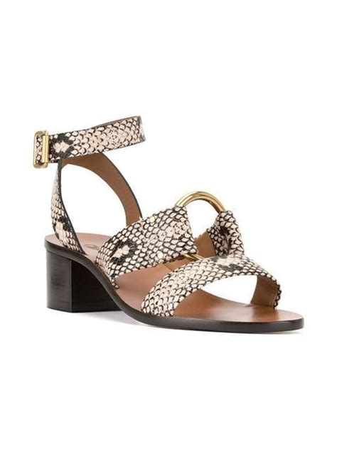 chloe sandale|chloe sandals snakeskin heel.